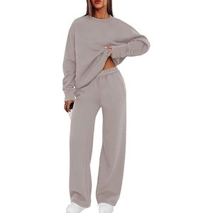 ชุดวอร์มผู้หญิงแบบ 2 ชิ้น ชุดลำลองเข้าชุดกัน ชุดฤดูใบไม้ร่วง เสื้อผ้าแฟชั่น ชุดวอร์มคอกลม ชุดลำลองสบายๆ สำหรับวิ่งจ๊อกกิ้ง - Product Image 1