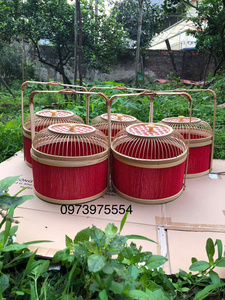 Cesta Cuadrada de Bambú con Asa, Cesta de Almacenamiento Natural Hecha a Mano para Pasteles y Frutas, Fabricante Mayorista de Vietnam para Exportación - Product Image 6