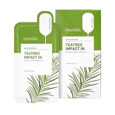 Mascarilla Facial Mediheal Tea Tree Impact Balancing, 10 Unidades, Tratamiento Herbal para el Acné, con Descuento - Product Image 1