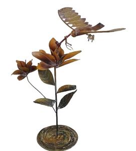 Plante verte à feuilles jaunes, papillon de bureau, couleur naturelle, métal, fait main, best-seller, meilleur prix - Product Image 4