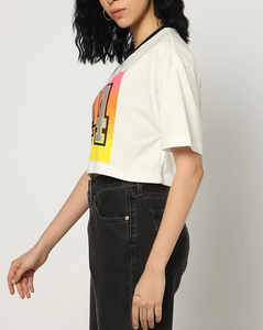 Camiseta de Mujer Estilo Urbano con Textura Suave, al por Mayor, Personalizable, Lisa, de Poliéster/Algodón, de Alta Calidad, Transpirable y Ecológica - Product Image 2