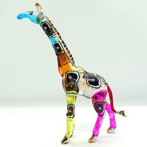 Large Giraffe Sculpture Decor Lampwork Collectible Miniature Hanging Deer Hand Blown Murano Art Glass Wild Animal Figurine Glass - Product Image 6