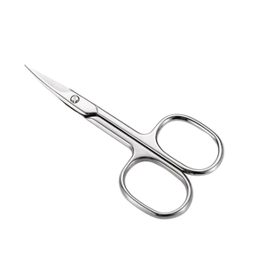 Ciseaux à cuticules pour manucure, en acier inoxydable, finition Dall, lames courbées et affûtées, durables, pour droitiers, pour usage domestique ou en salon de beauté - Product Image 2