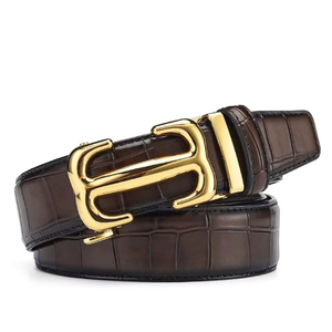 Cinturón de Cuero Vacuno Personalizado para Hombre con Hebilla de Acero, Alta Calidad, Hecho en Pakistán, Precio al por Mayor - Product Image 1