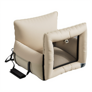 Bolsa de Transporte 2 en 1 para Perros, Cama Elevadora Portátil para Mascotas con Correa de Seguridad y Cojín Lavable para Perros Pequeños, Gatos y Cachorros - Product Image 1