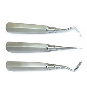 Precision Engineered Steel Blade Luxating Root Elevators Set of 10 for Tooth Extraction Premium Dental Surgery By Grip Surgical - Product Image 2