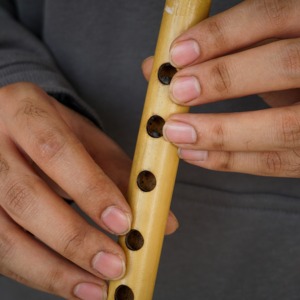 Flauta Bansuri Tradicional Hecha a Mano de Bambú, Instrumento Musical Indio para Principiantes, Práctica Musical, Uso en Exteriores, Aniversario - Product Image 4