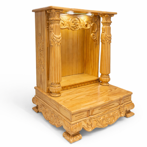 L'autel du dieu de la richesse et du dieu de la terre est sculpté en bois de pin. - Product Image 1