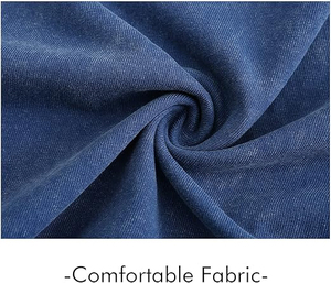 Camiseta Gráfica Azul con Cuello Redondo para Mujer, Talla Grande, Transpirable, 100% Algodón, Impresión de Logotipo Personalizado, Informal, Verano, Ecológica, Teñido Liso - Product Image 5