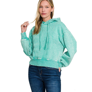 Sudaderas con Capucha Gruesas para Mujer, 100% Algodón, Forro de Peluche, Ropa Cálida de Invierno, Impresión de Logotipo de Marca Personalizada, Fabricante OEM - Product Image 2