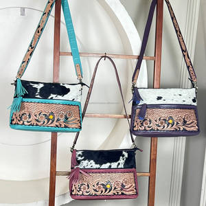 2026 Premium High Quality New Cowhide Fur <b>Leather</b> Handbag Bohemian Style Handmade Hot Selling Super September <b>Bags</b> for Women's - Product Image 4