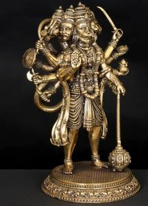 Estatua Grande de Latón del Señor |   Dios hindú de la suerte, decoración para el templo del hogar - Product Image 4