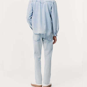 Pantalones Vaqueros Ajustados de Cintura Alta para Hombre, Elegantes y Cómodos, con Cierre de Botones, para Oficina o Uso Casual - Product Image 5