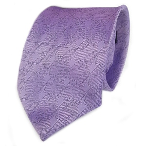 Cravate de Cérémonie Premium pour Homme en Soie Violette Tissée avec Motif Symbole, Référence Maçonnique, Personnalisable pour Loge - Product Image 1