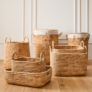 Multi Purpose Seagrass <b>Storage</b> Basket for Toys and <b>Books</b> Natural Color Woven Basket for Nursery <b>Storage</b> High Quality Low MOQ - Product Image 6