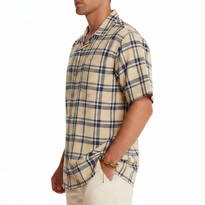 Chemises légères pour hommes OEM ODM à manches courtes, collection été, tissu respirant, vente chaude - Product Image 5