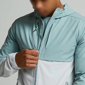 Wholesale Nylon <b>Windbreaker</b> Tracksuits Sweatsuits Men <b>Windbreaker</b> Short Set Zip up Hoodie and Set - Product Image 6