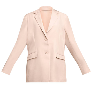 Blazer pour femme à bouton unique, col cranté, manches longues, style bureau, veste de sororité, vente en gros OEM, fabricant sur mesure - Product Image 2