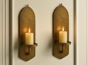 Opulent Venetian Baroque <b>Wall</b> <b>Sconce</b> Designer Luxury <b>Wall</b> <b>Lighting</b> Fixture with Detailed Mirror Craftsmanship, Decorative Brass - Product Image 1