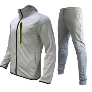 Ensemble de survêtement deux pièces pour homme, 100 % polyester, haute qualité, personnalisé, décontracté, uni, pour le jogging et le sport - Product Image 5