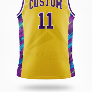 Maillot de basketball OEM personnalisé, respirant, séchage rapide, uniforme sportif sublimé, tenue d'entraînement pour hommes et femmes - Product Image 4