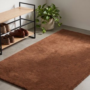 Textured Handtufted Anti-Slip Geometric Rustic <b>Brown</b> <b>Wool</b> Area Rug Living Room Bedroom Entryway Modern Home Decor Soft Plush - Product Image 1