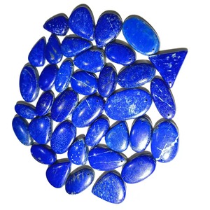 Wholesale AAA+ Quality Natural Lapis Lazuli Pear Cut Gemstone <b>Drilled</b> Loose Healing <b>Jewelry</b> 20-45mm 8-12g Third Party Certified - Product Image 4
