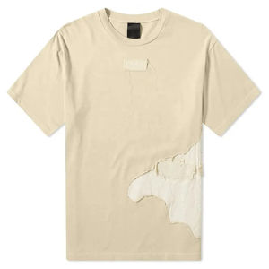 T-shirts tendance unis et déchirés, 100 % coton, légers, style streetwear, impression de logo personnalisée, t-shirt déchiré - Product Image 3