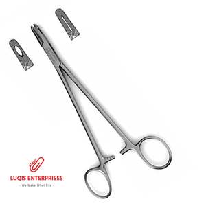 Porte-aiguille Metzenbaum à une mâchoire fenêtrée et une mâchoire à rainures opposées, instrument chirurgical en acier inoxydable, outil réutilisable - Product Image 4