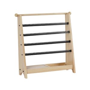 Présentoir à bijoux en bois à 5 niveaux, support multi-couches pour colliers, organisateur pour un rangement élégant - Product Image 1
