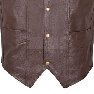 Chaleco de Cuero Personalizado de Alta Calidad para Hombre, Sin Mangas, Modelo 2026, Color Personalizado, Talla Adulto, para Uso en Exteriores - Product Image 5