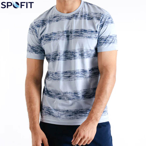 Camisetas Lisas de Alta Calidad para Hombre al por Mayor, Camisetas Lisas de Poliéster 100% Tejidas y Teñidas por Sublimación, Ajuste Slim - Product Image 1