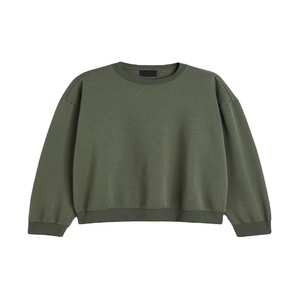 เสื้อสเวตเตอร์แฟชั่นสำหรับผู้หญิงมีโลโก้สีทึบเสื้อสเวตเตอร์คอตตอนผ้าฟลีซสำหรับผู้หญิงเสื้อกันหนาวโอเวอร์ไซส์ลายพิมพ์ออกแบบได้ตามต้องการ - Product Image 6