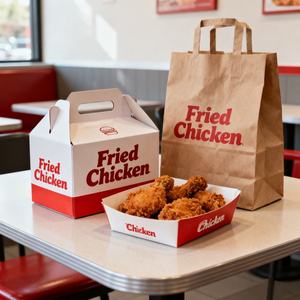 Custom Logo Printing Eco-Friendly Biodegradable Happy Meal Treat Gable <b>Box</b> Kids <b>Party</b> Favor Gift <b>Box</b> Packaging for Fried Chicken - Product Image 5