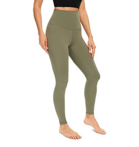 High-Waist Eco-Friendly Yoga Leggings Premium Quality Seamless Knitted Lightweight - Product Image 2