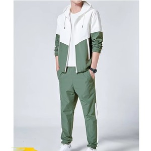 <b>Polyester</b> Nylon Formal Design Summer Windbreaker Zipper <b>Jogger</b> Sets Breathable Comfortable High Street Tracksuit - Product Image 2