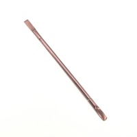 Pousse-cuticules double tête réutilisable en acier inoxydable de qualité supérieure Master Touch, logo et couleur personnalisés pour le nail art