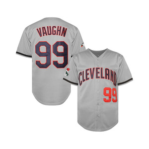Men's Ricky Vaughn 99 Movie Baseball Jersey,90s <b>Hip</b> Hop Clothing Stitched Sports Fan Shirt Jersey Navy Grey White - Product Image 1