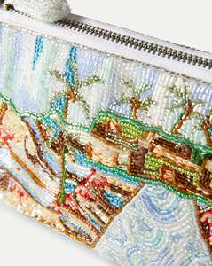 Wholesale Multicolor Suede Classic Tassel Beaded Indian Shoulder Bag Handmade Women Designer Evening Clutch Purse - Product Image 5