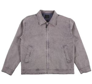 Chaquetas de trabajo para hombre de talla grande con parche de chenilla personalizado, ropa informal de algodón resistente, chaqueta de trabajo de lona para hombre - Product Image 2