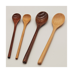 Wooden <b>Serving</b> <b>Spoon</b> with Long Handle Minimalist Design Durable Eco-Friendly Dishwasher Safe Non-Toxic Kitchen Utensil - Product Image 2