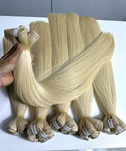 Extensiones de trama de cabello vietnamita Remy virgen de alta calidad doble cutícula dibujada alineada suelta onda profunda y paquete de rizos materia prima - Product Image 2