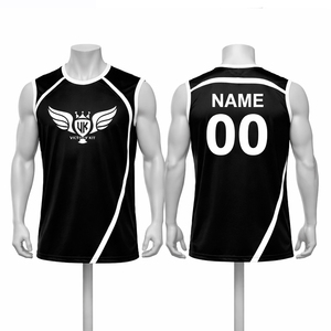 เสื้อวอลเลย์บอลแขนกุดแบบกำหนดเองสำหรับผู้ชาย พิมพ์ลายแบบซับลิเมชั่น ชุดทีมระบายอากาศได้ดี แห้งเร็ว พร้อมชื่อและหมายเลข - Product Image 3