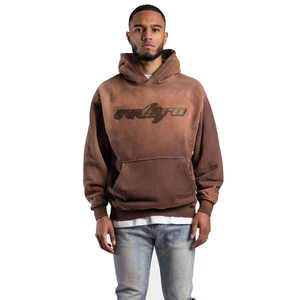 Sweat-shirts pour hommes 100% coton, couleur unie, surdimensionnés, avec strass, vente en gros en stock, meilleur prix, vêtements d'hiver - Product Image 3