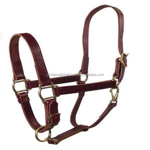 Licou en cuir de cheval confortable et durable en cuir équestre de haute qualité pour les courses de chevaux et l'entraînement au prix d'usine - Product Image 6