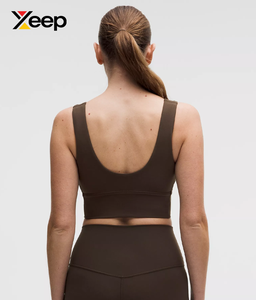 เสื้อชั้นในกีฬาโยคะคุณภาพสูงสำหรับผู้หญิง XEEP รุ่น XC-SB-158 แบบเรียบง่าย ระบายอากาศได้ดี สายปรับได้ แผ่นรองถอดออกได้ รองรับได้ดีเยี่ยม แห้งเร็ว - Product Image 2