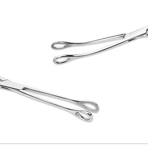 Stainless Steel <b>Sponge</b> Forceps Surgical Toothed Tissue Clamp Manual Surgical Kit Medical Instrument for Clinic Use - Product Image 2