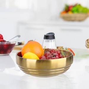 Modern Brushed Gold <b>Key</b> Bowl Eco Friendly Party Metal Organizer for Entryway Table Nightstand Brass Catchall Tray Trinket <b>Dish</b> - Product Image 2