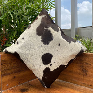 2025 New Luxury Design Genuine Hair-On Cowhide <b>Leather</b> Pillow <b>Covers</b> Home Decor Square Pillowcase <b>Sofa</b> Luxury Cushion <b>Cover</b> - Product Image 5