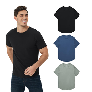 T-shirt pour homme, qualité supérieure, coton doux, couleur unie, col rond, léger, respirant, confortable, vêtement décontracté pour tous les jours - Product Image 6